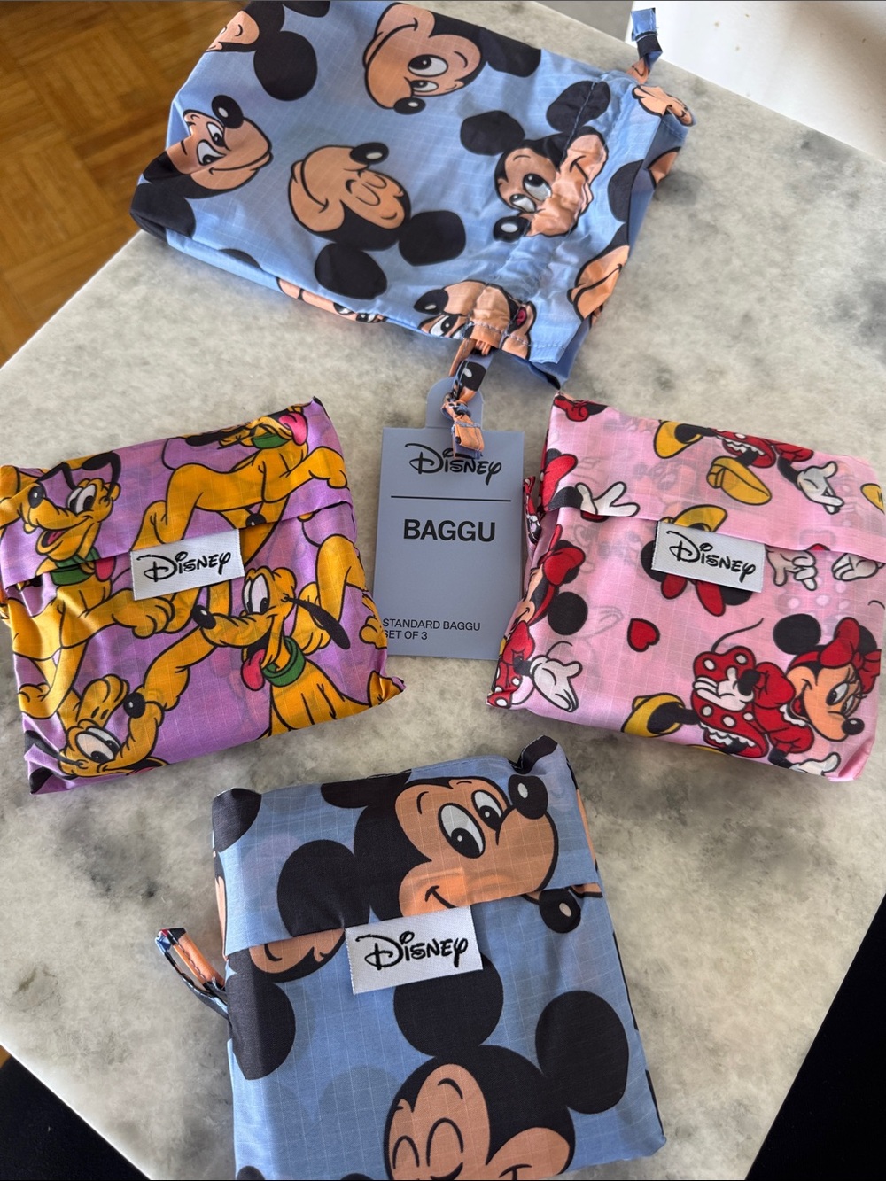 Disney Standard Baggu  Set of 3